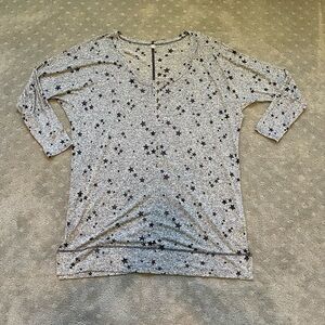 Intimately Free People Burnout Star Print Lounge Shirt Size Large